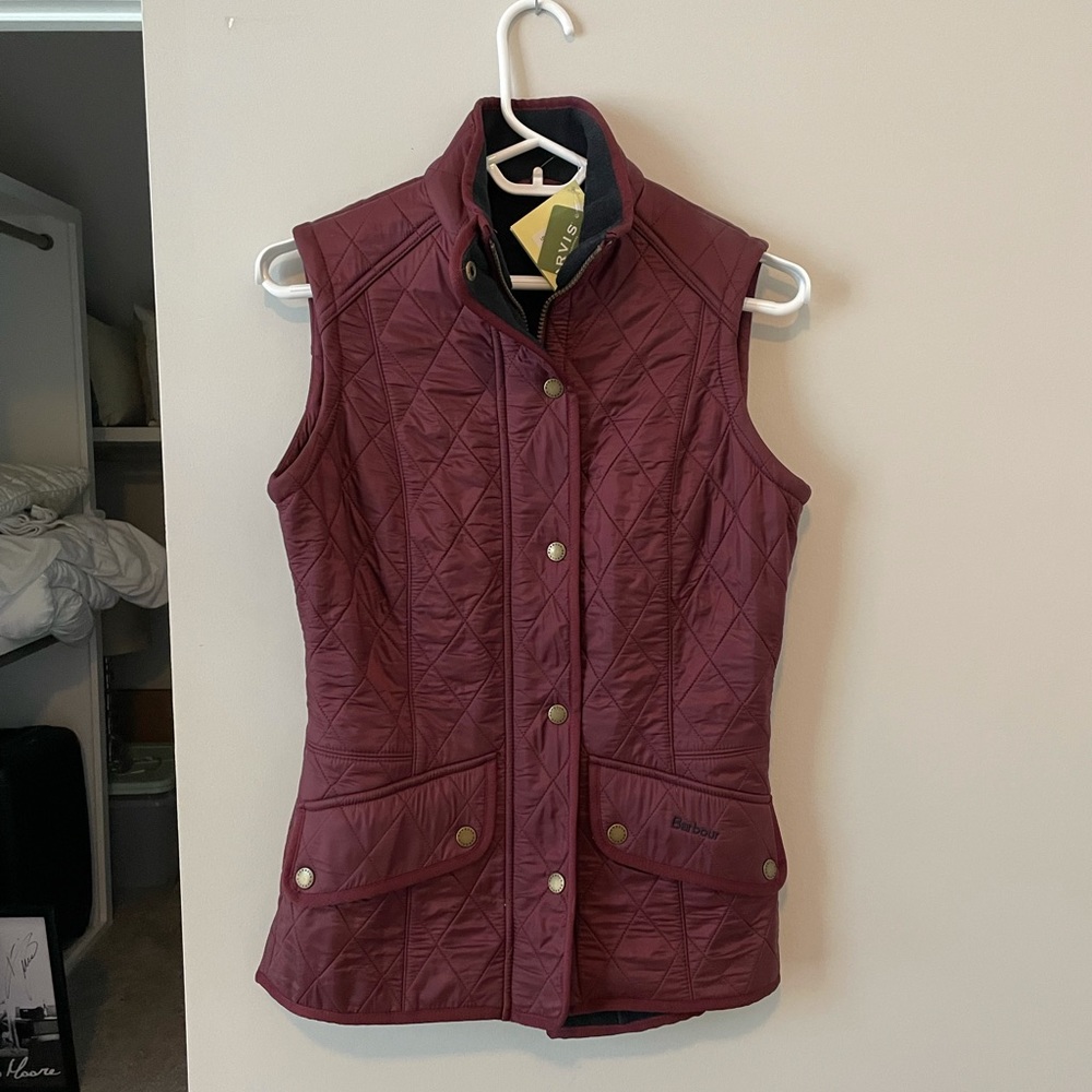 Women’s Burgundy Barbour Vest